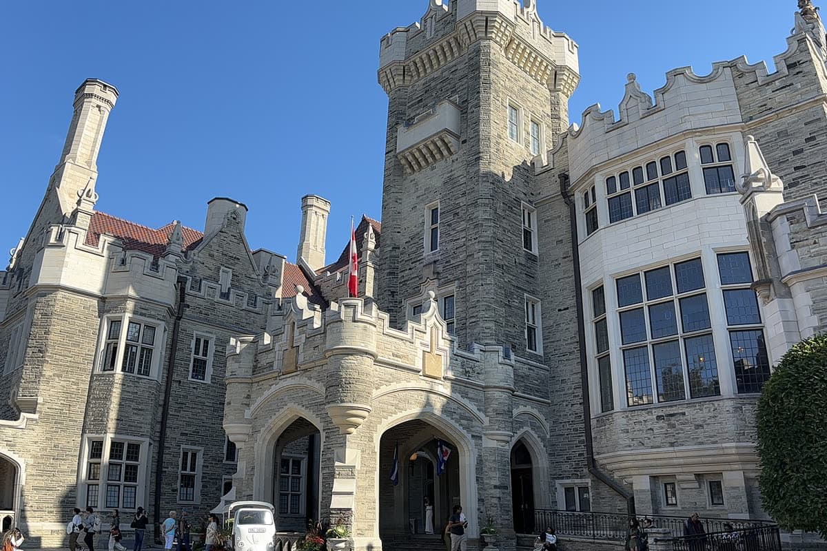 Stone exterior and entrance of Casa Loma in Toronto
