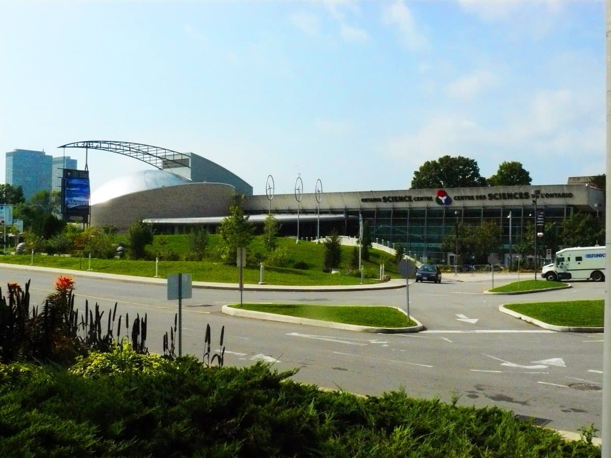 Historic photograph of the former Don Mills Science Centre exterior