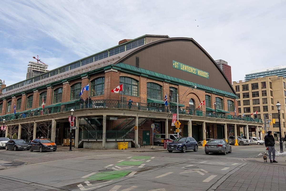St Lawrence Market South building in Toronto, seen from its southern entrance